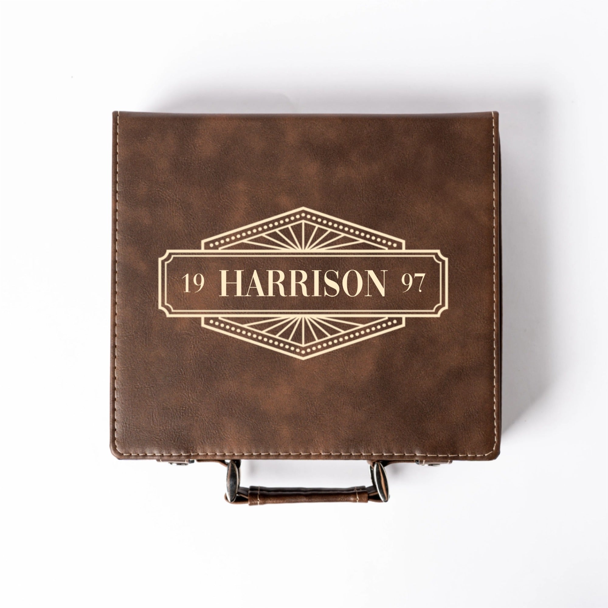 Personalized Rustic Poker Set - Signature Designs