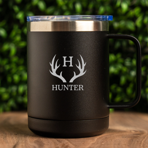 Personalized 15oz Stainless Steel Mugs with Handle