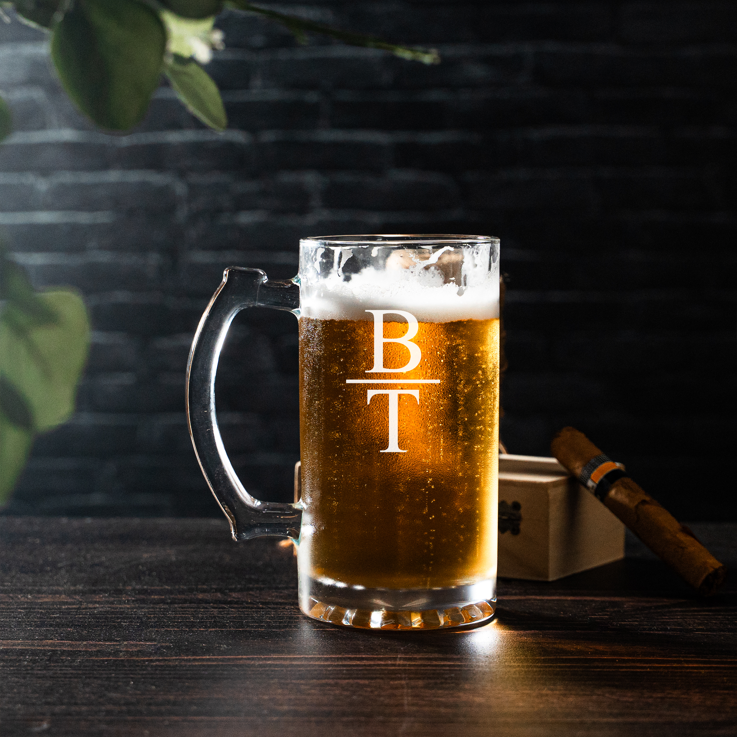 Groomsmen Gift Set of 5 25oz Beer Mugs - Signature Designs