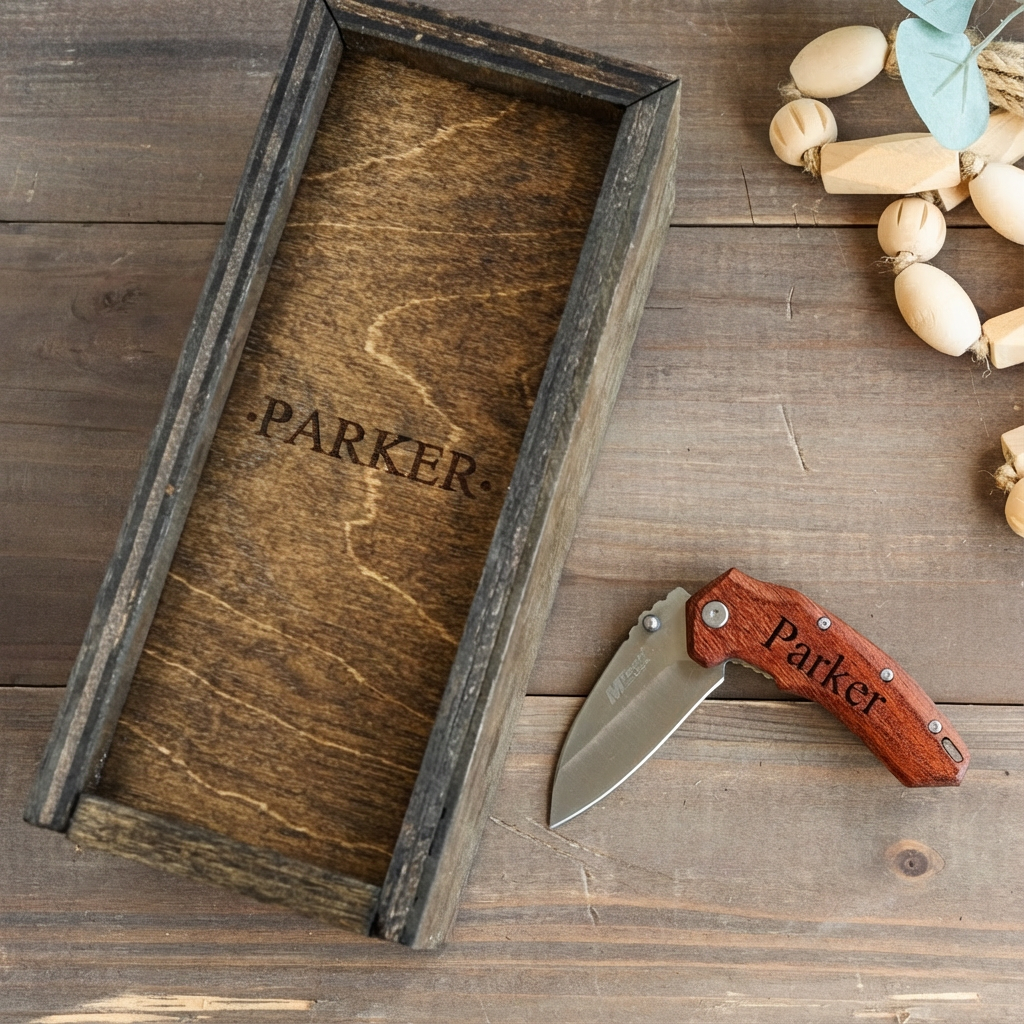 Personalized Pocket Knife with Gift Box