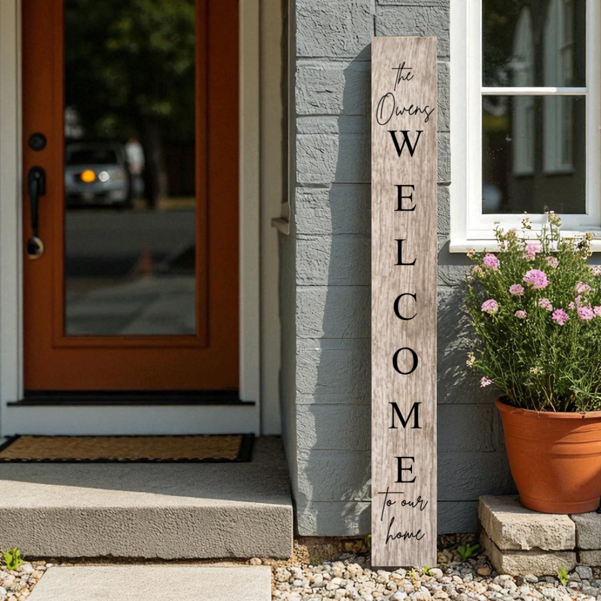 Personalized Welcome Family Porch Sign