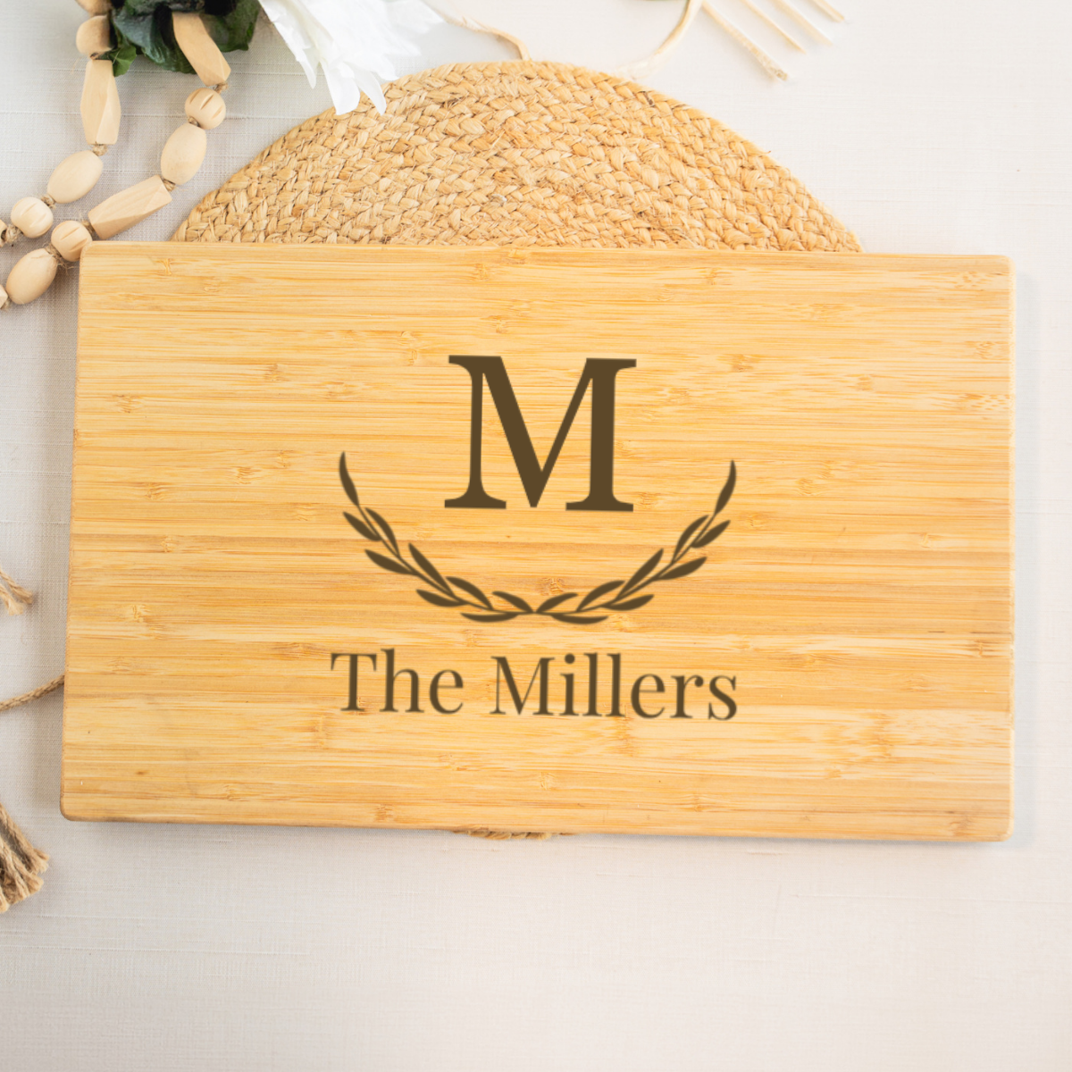 Personalized 11x17 Bamboo Cutting Board