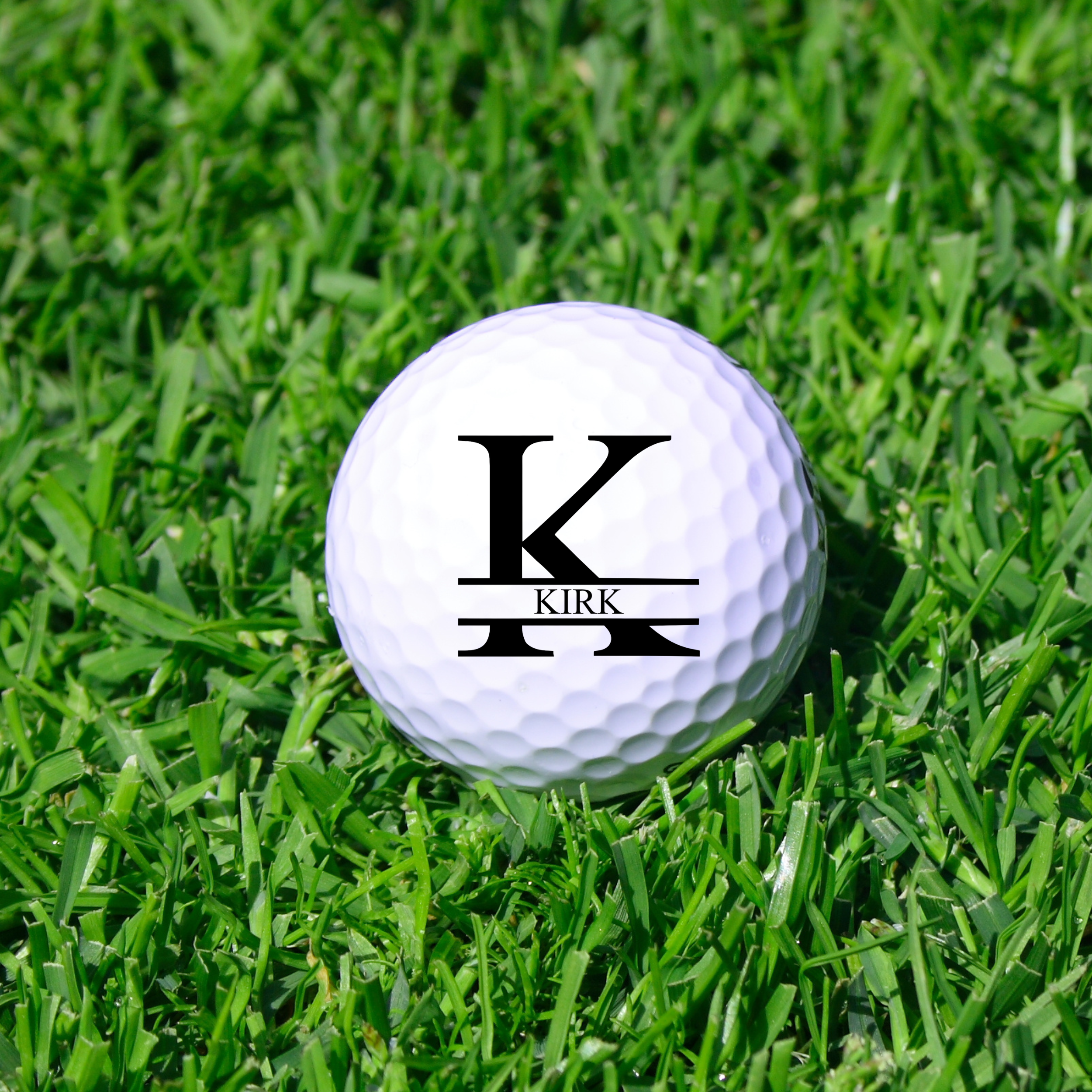 Personalized Monogram Golf Ball with Custom Name
