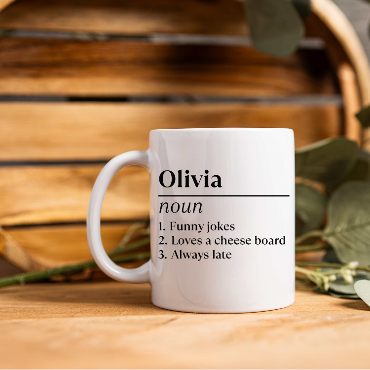 Personalized Definition Mug with Custom Name and Traits