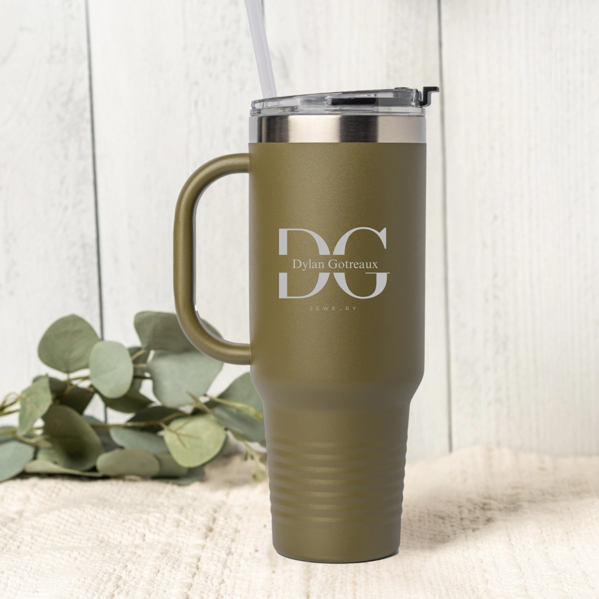 Custom Logo 40oz Tumbler Engraved