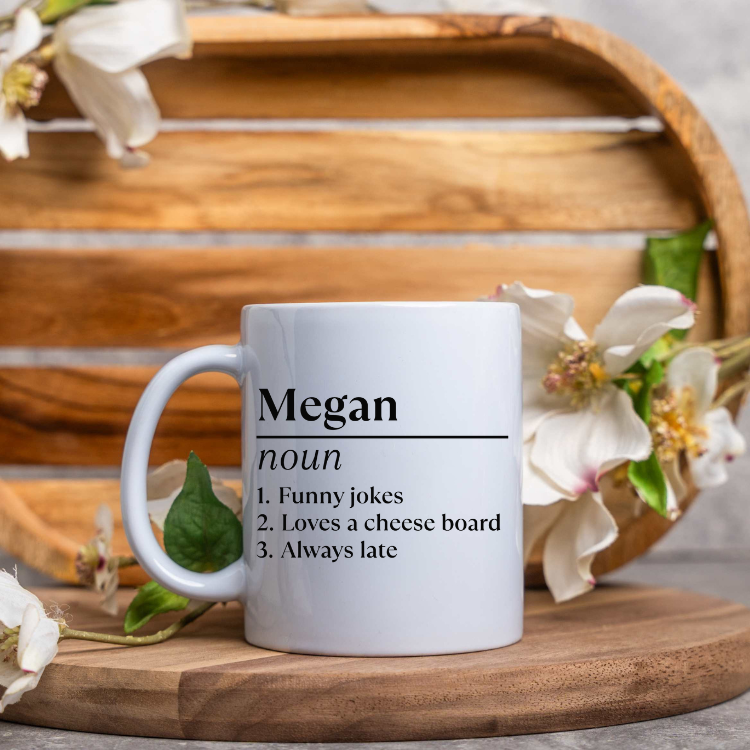 Personalized Definition Mug with Custom Name and Traits