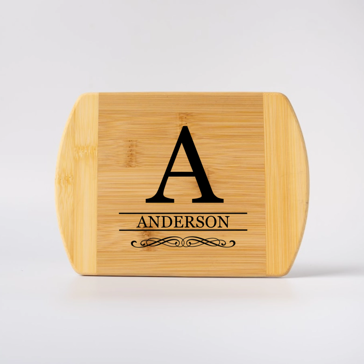 Personalized 6x8 Bamboo Rounded Edge Cutting Board