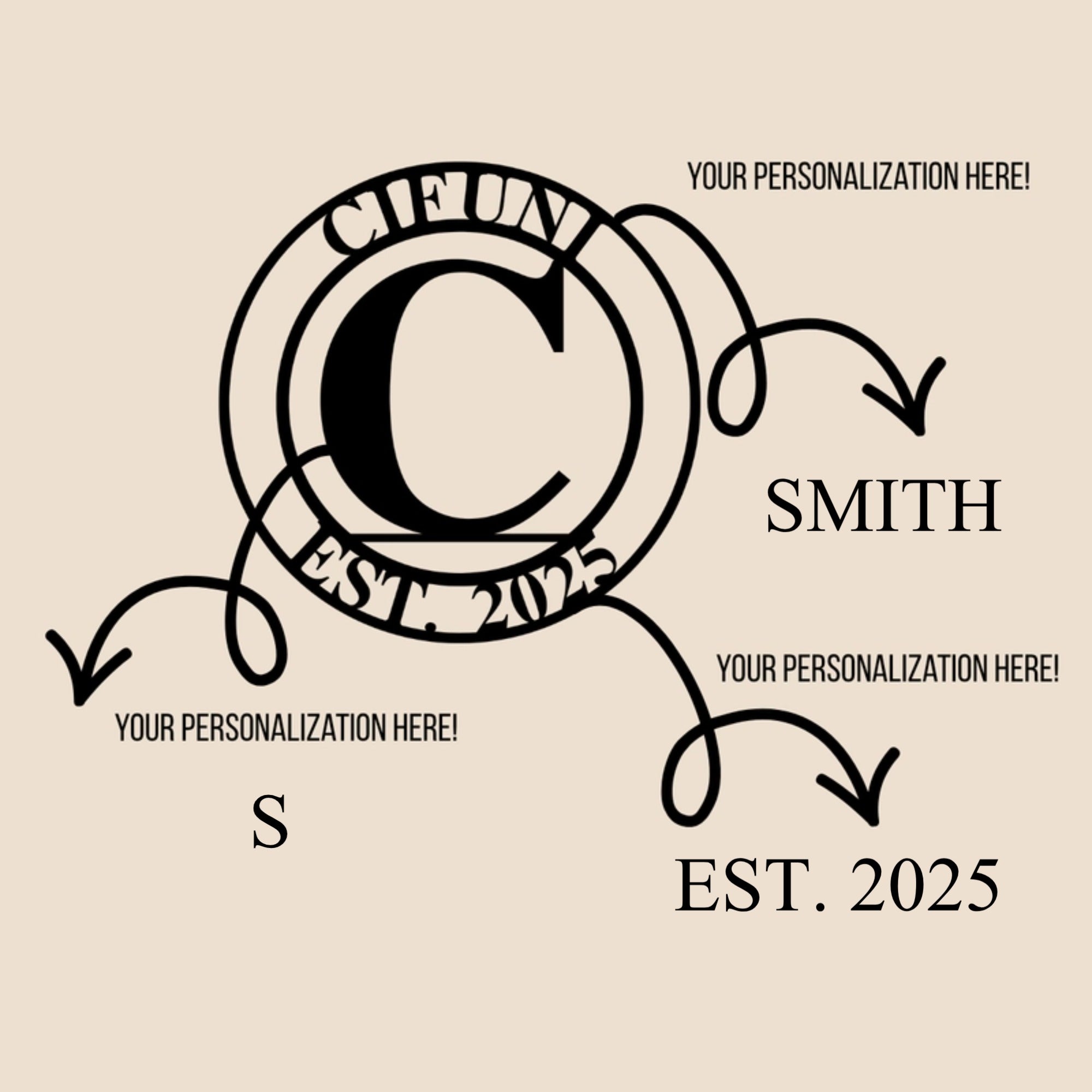 Metal Sign Initial Design