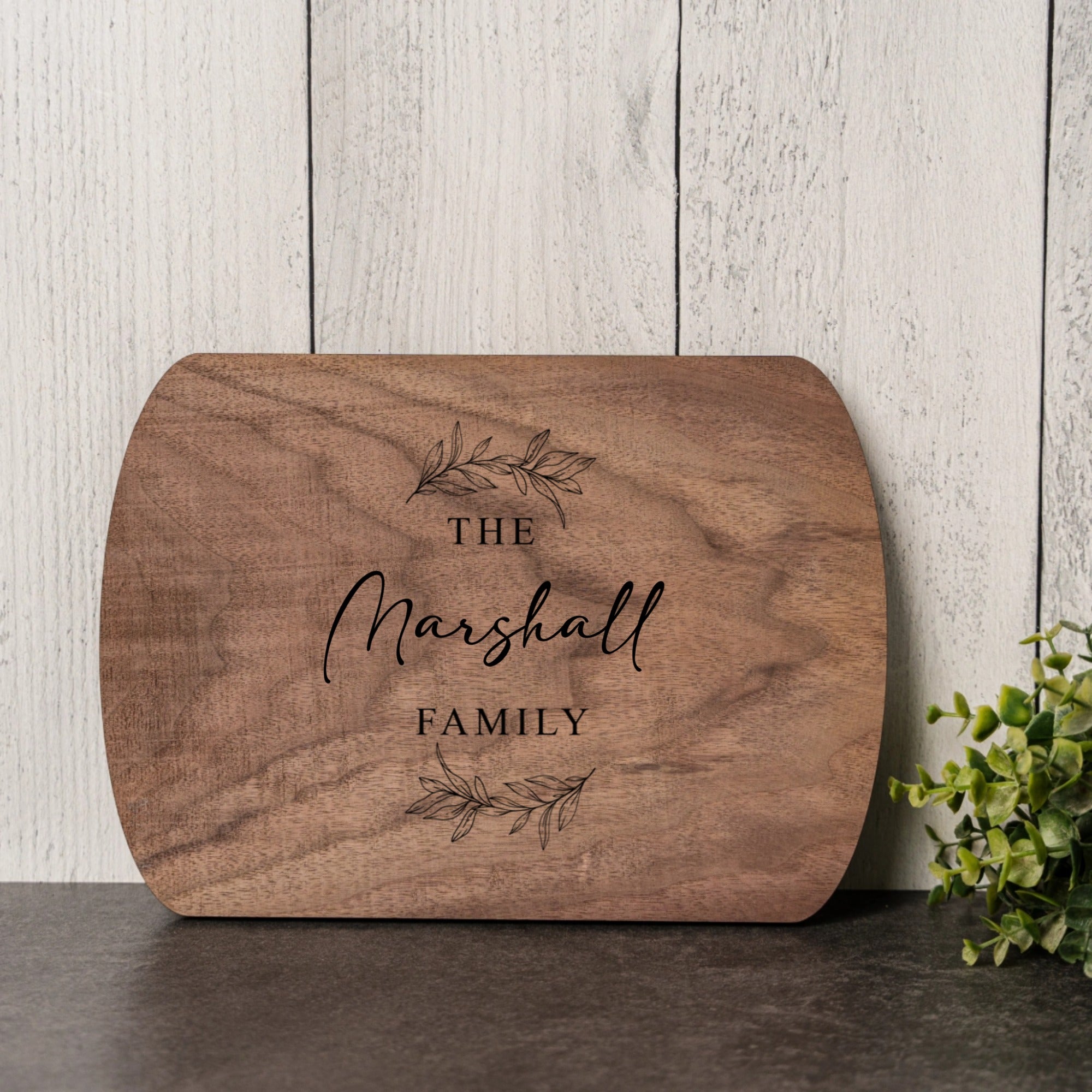 Personalized Oval Cutting Boards - The Together Collection
