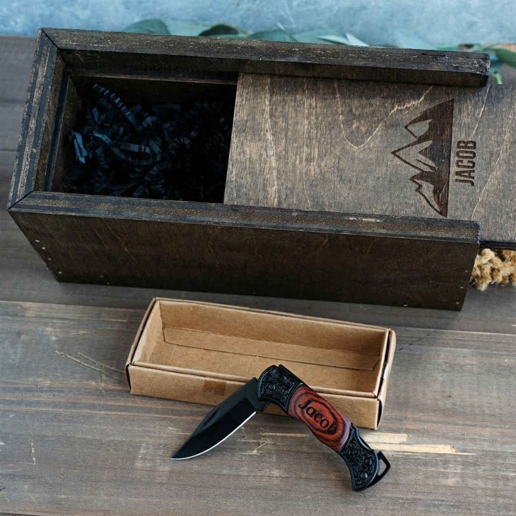 Personalized Pocket Knife With Gift Box