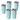 Bridesmaid Tumblers Set of 5 cyan