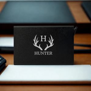 Personalized Aluminum Card Holder with Release