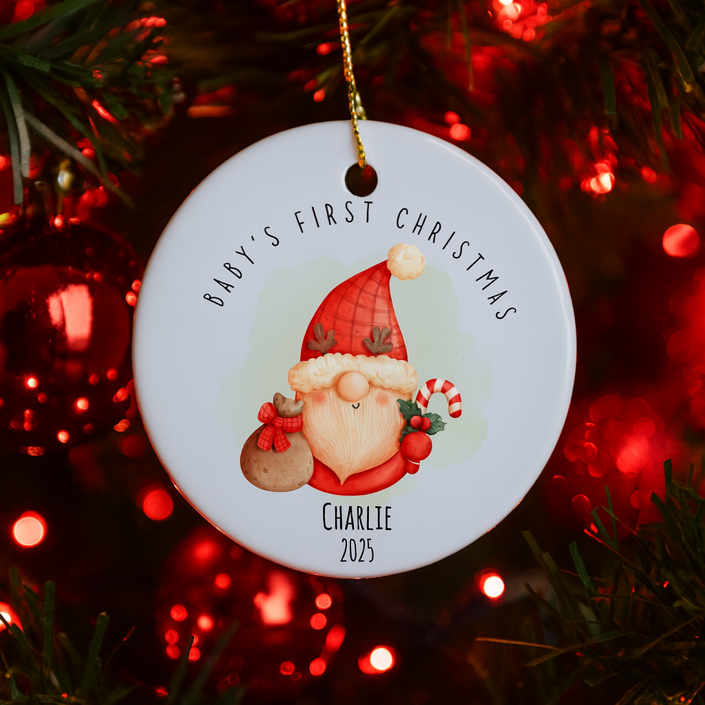 Personalized Baby's First Christmas Ornament