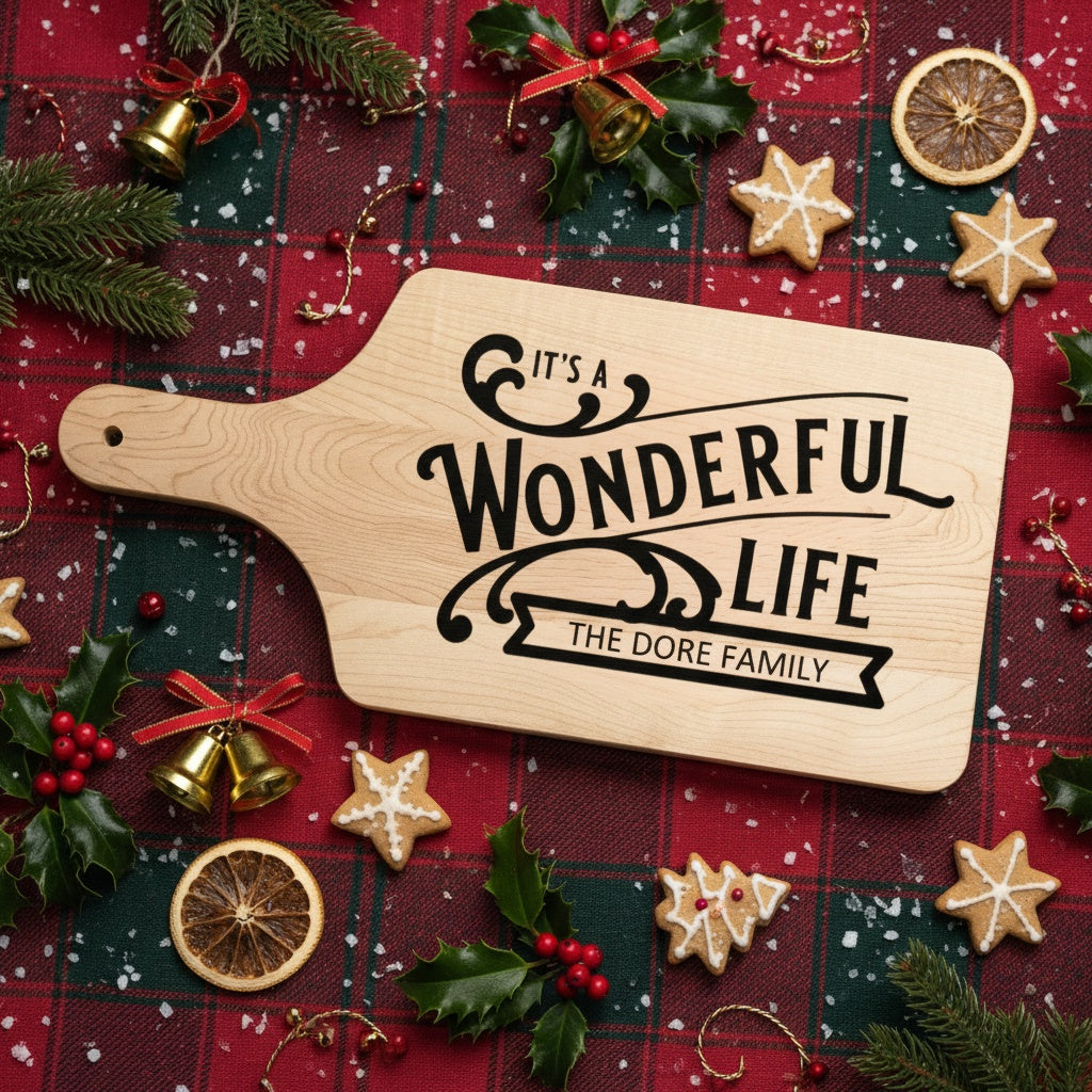 Christmas Collection Big Paddle Cutting Boards