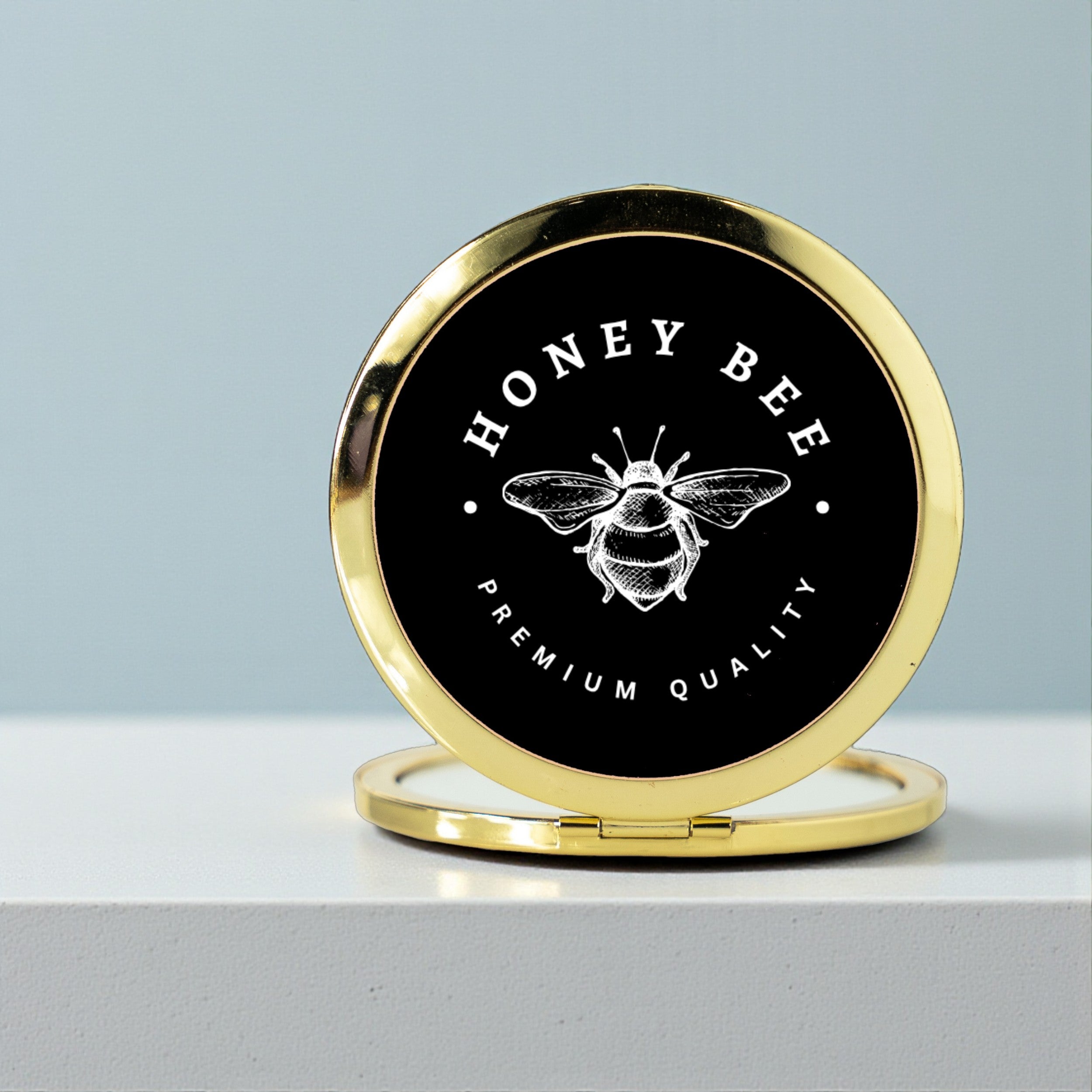 Compact Mirror with Custom Logo