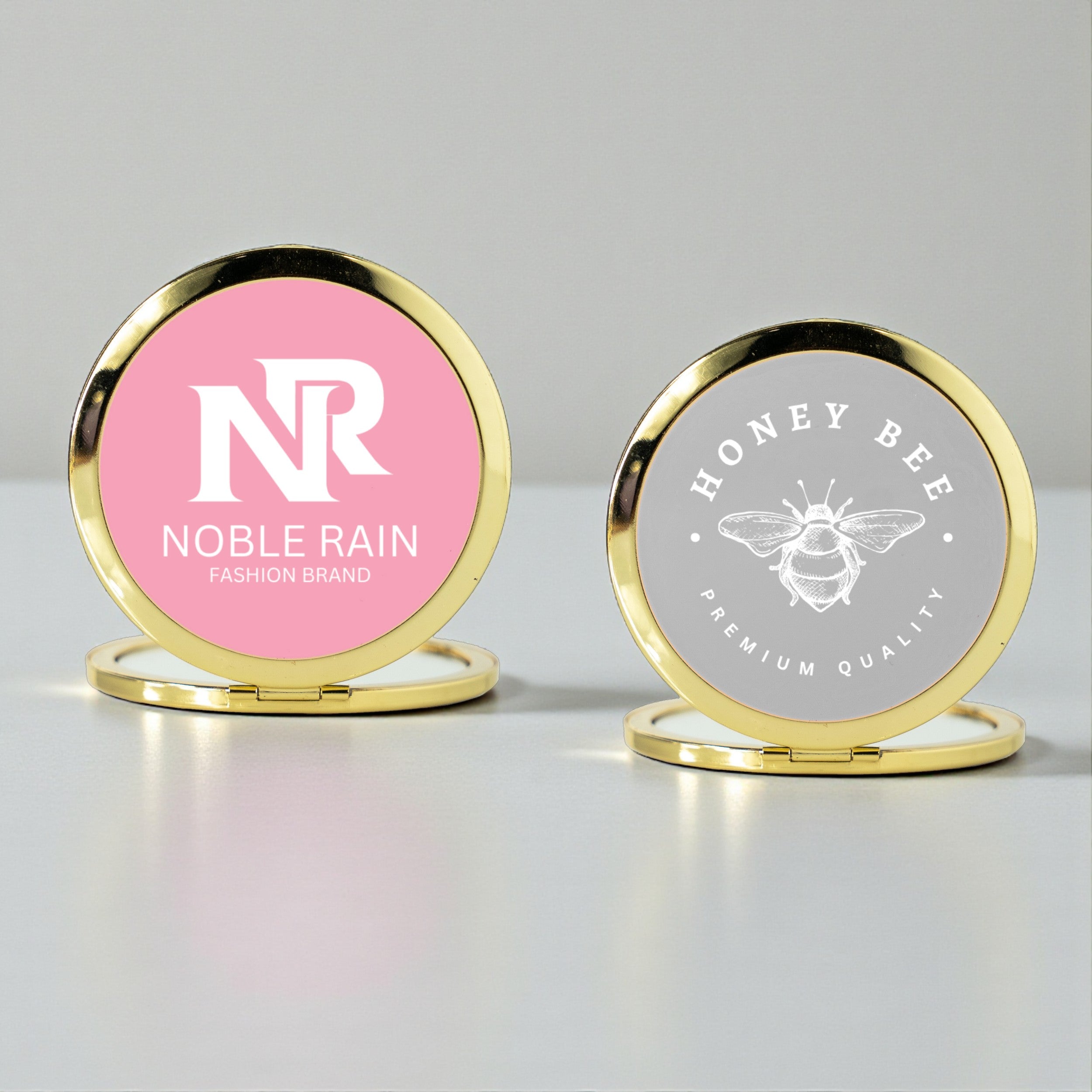 Compact Mirror with Custom Logo