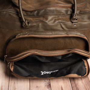 Personalized Leather Weekender Duffle Bag