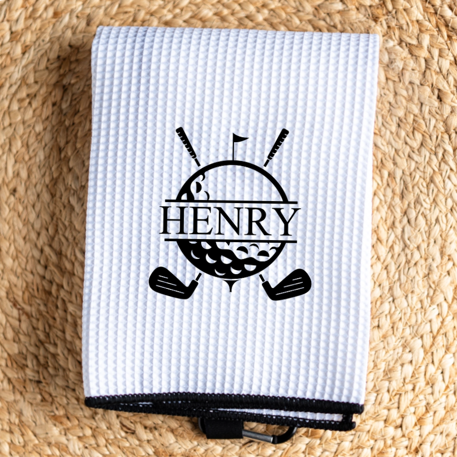 Personalized Golf Towel- Golf Designs