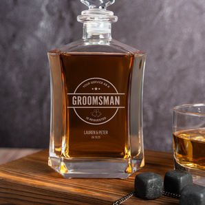 Personalized Groomsman Proposal Decanter