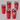 Groomsmen Tumblers Set of 5 red