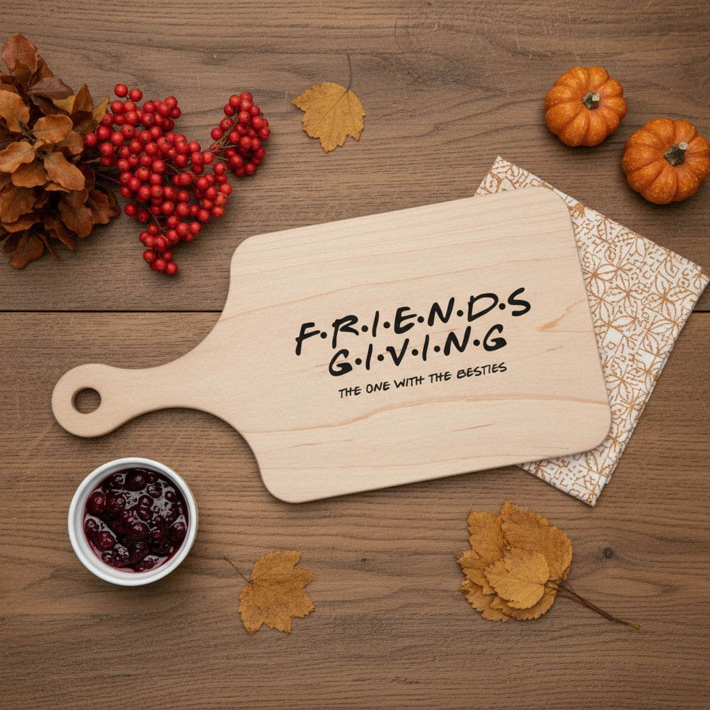 Friendsgiving Thin Paddle Cutting Boards