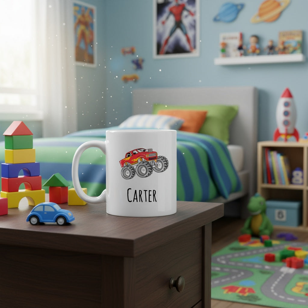 Personalized Kids Vehicle Mug