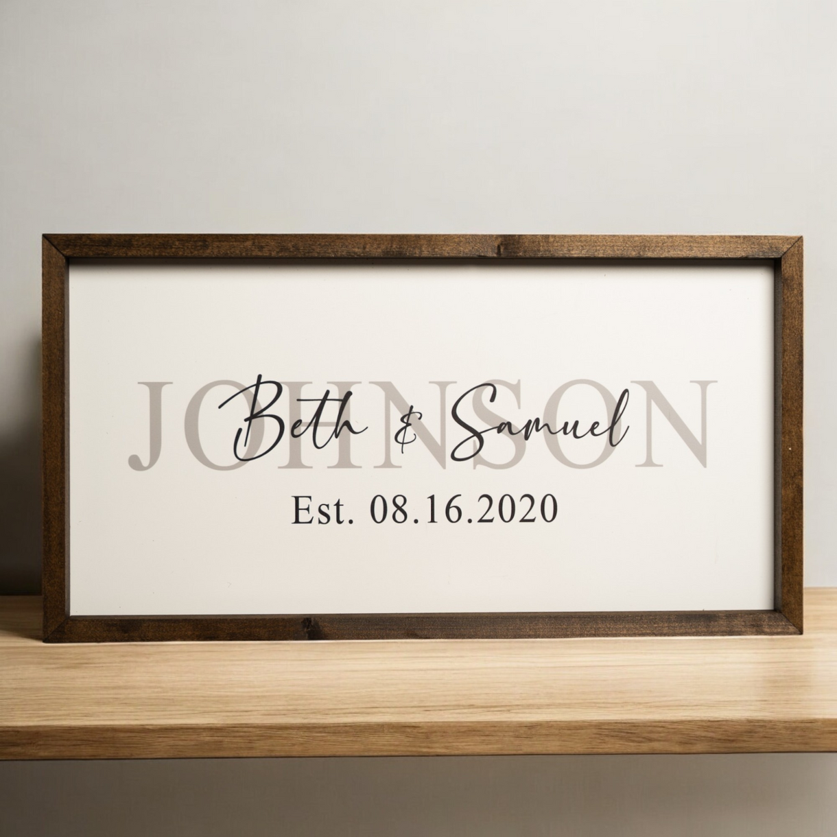 Personalized Last Name Sign with Names & Established Date ...