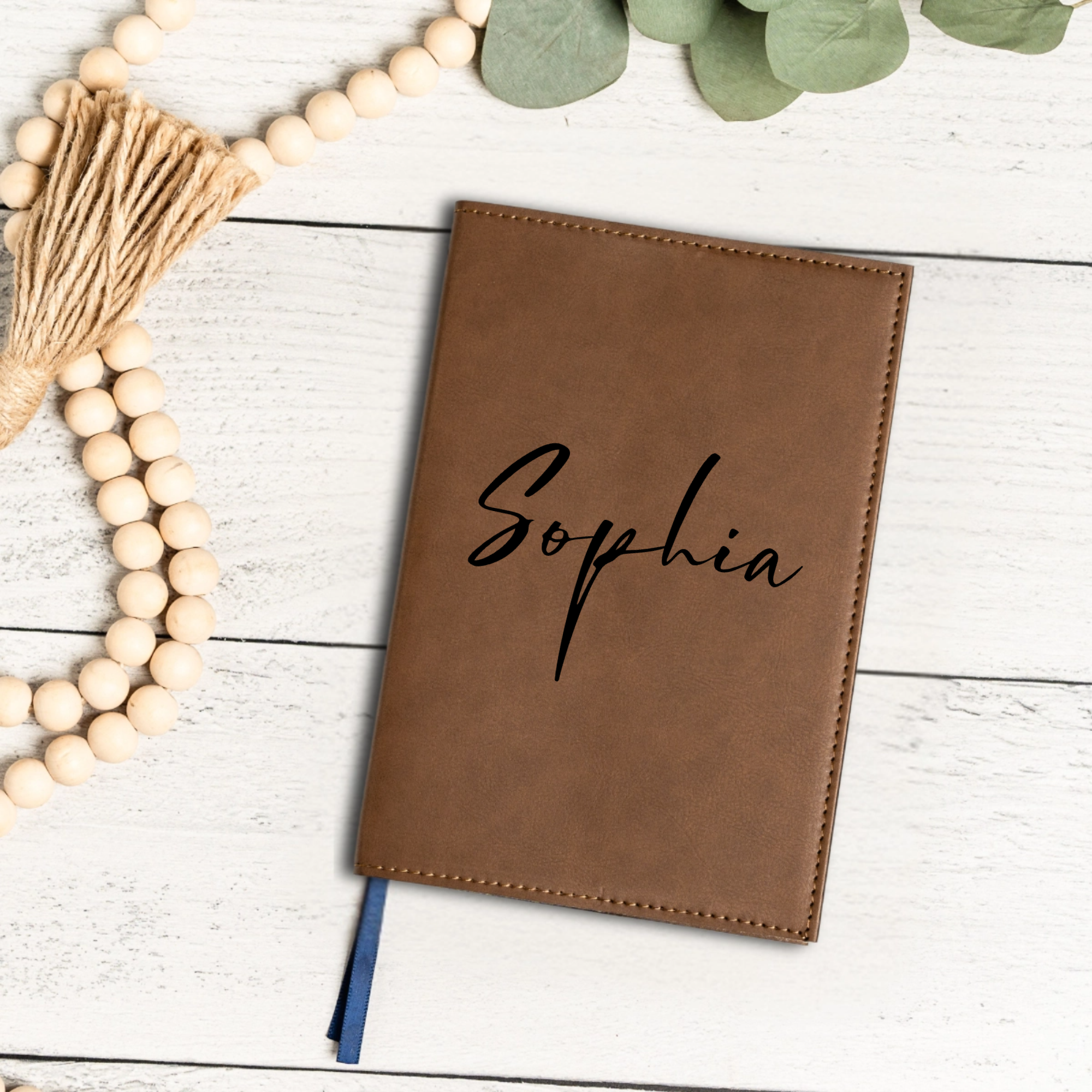 Leather Script Personalized Leather Journal with Name - Script – Personalized Guru