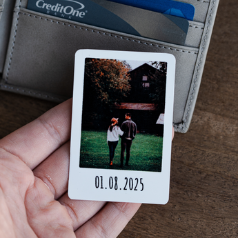 Wallet Card Progressive Custom Photo Polaroid Wallet Cards – Personalized Guru