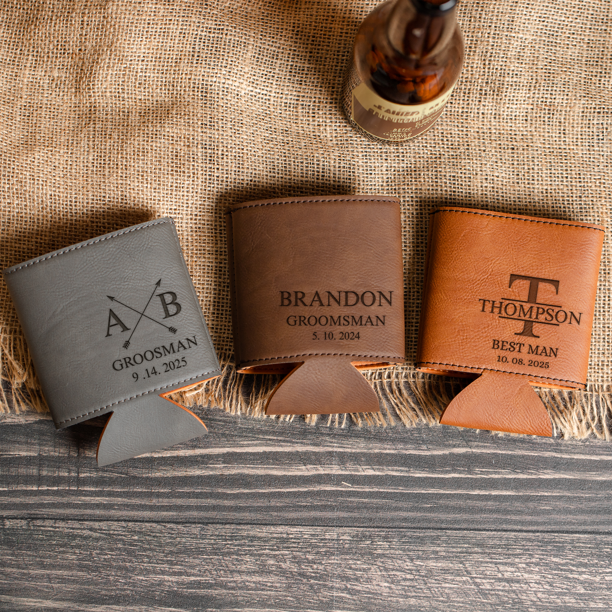 Custom Groomsmen Can Coolers