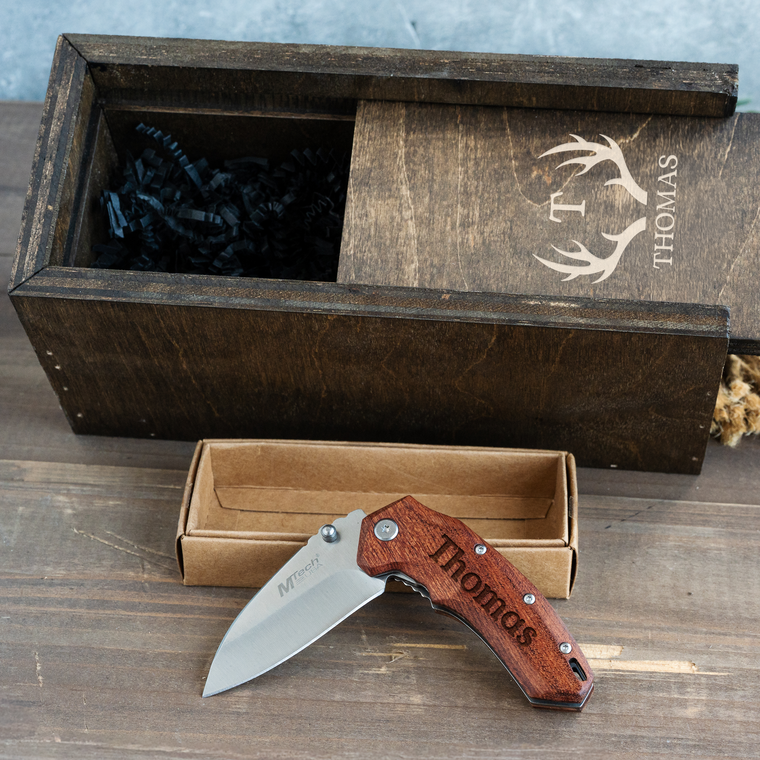 Personalized Pocket Knife with Gift Box