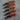 Groomsmen Gift Set of 5  Red Wood Handle Black blade Knives