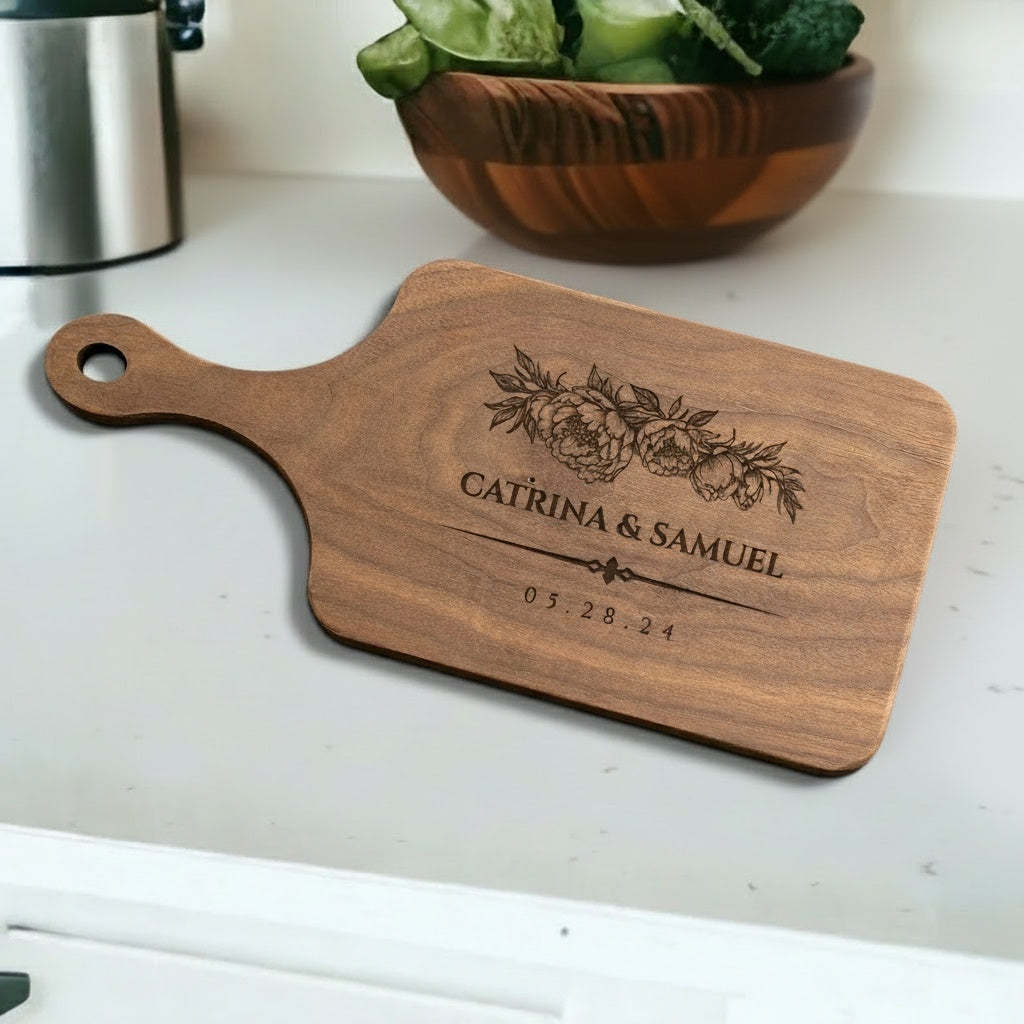 Personalized Thin Handled Serving Boards - The Together Collection