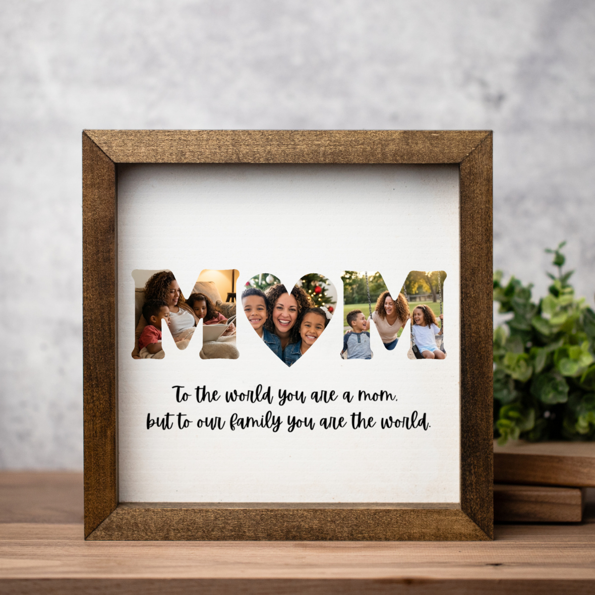 Mom Example. Sign Personalized Mom Photo Sign – Personalized Guru