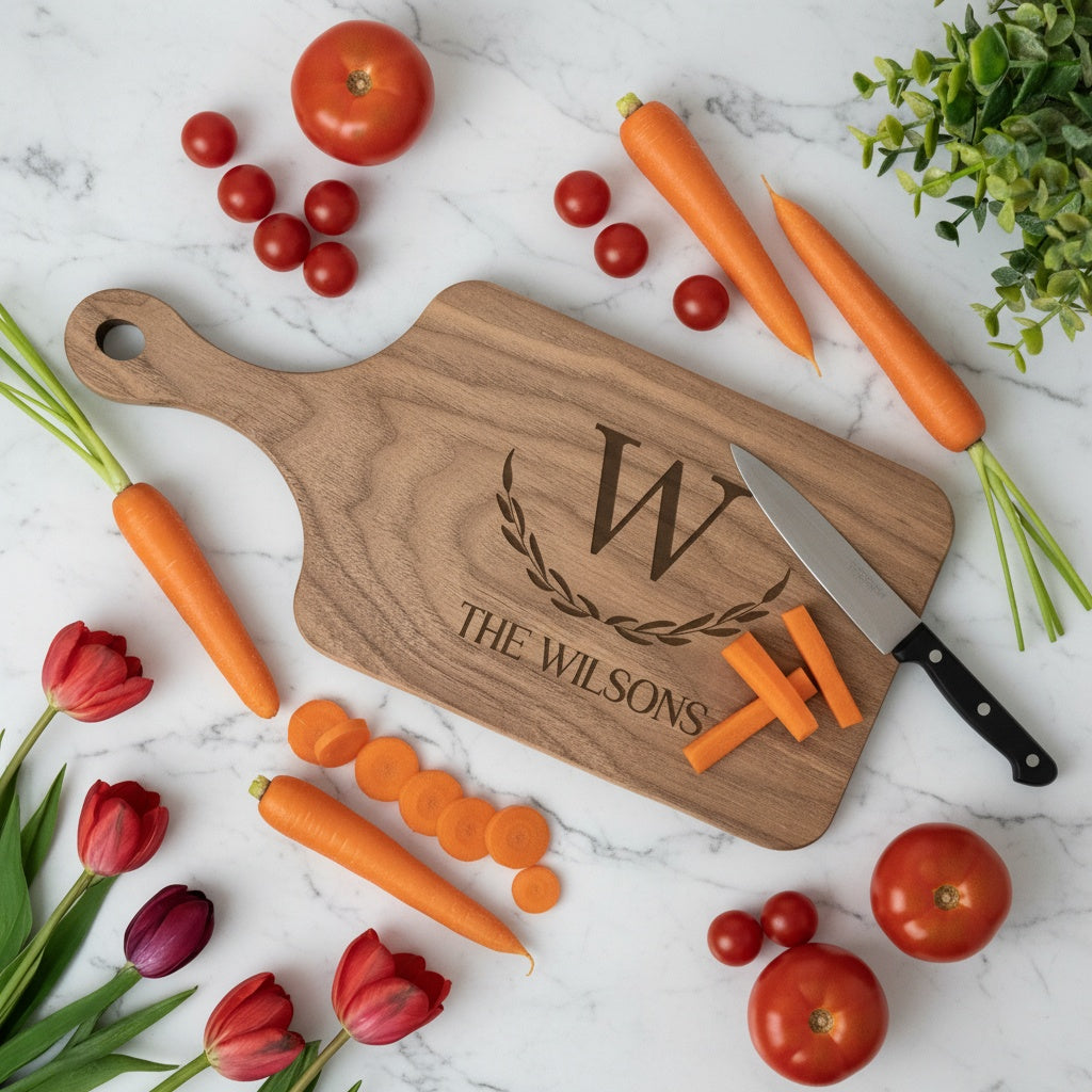 Personalized Thin Paddle Cutting Boards