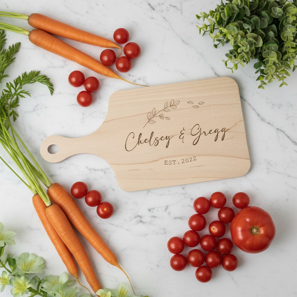 Personalized Thin Paddle Cutting Boards