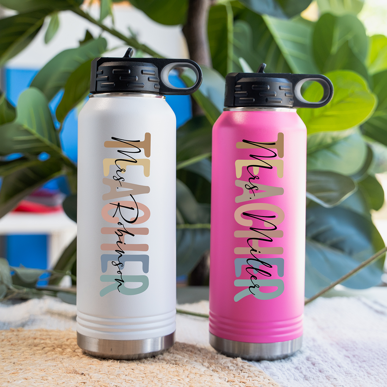 Personalized 32oz Teacher Water Bottles