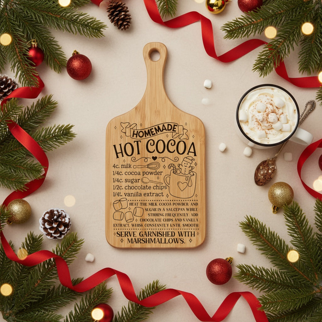 Christmas Recipes Bamboo Cutting Boards