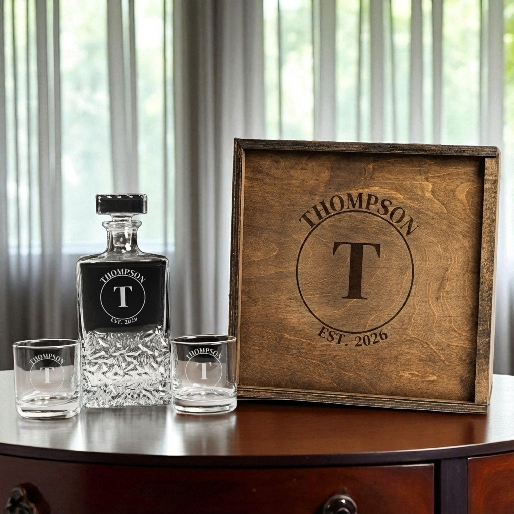 Bradford Decanter Set with Custom Gift Box