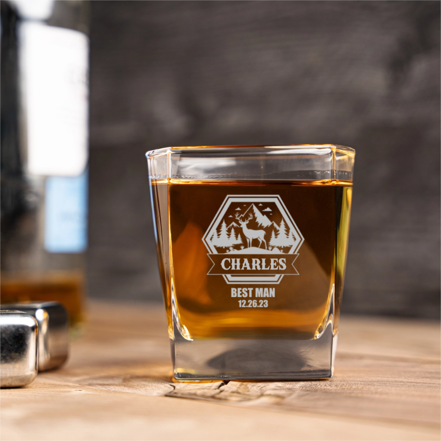 Personalized Square Lowball Gentleman series