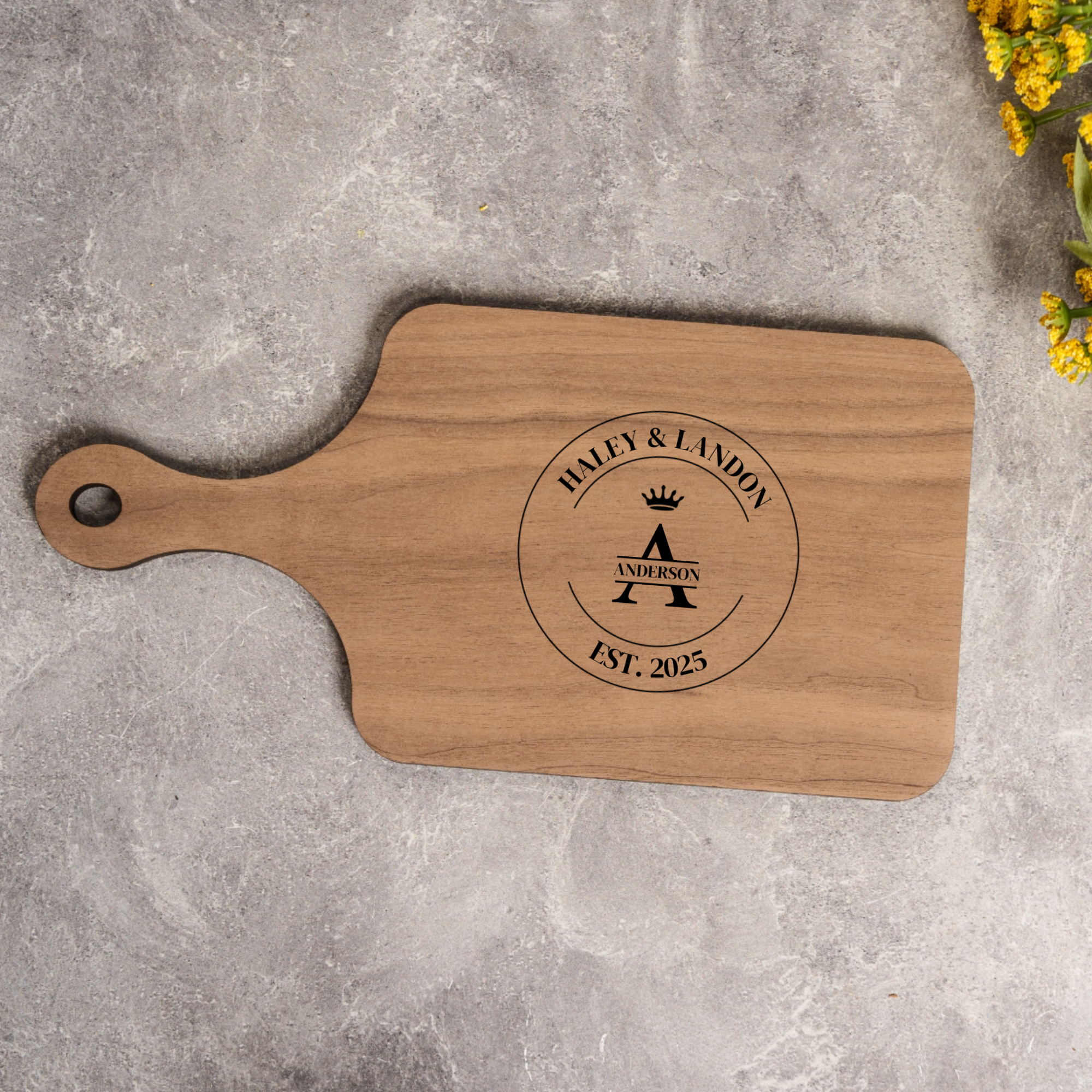Personalized Handled Serving Boards - The Together Collection