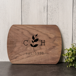 Personalized Thin Oval Cutting Boards