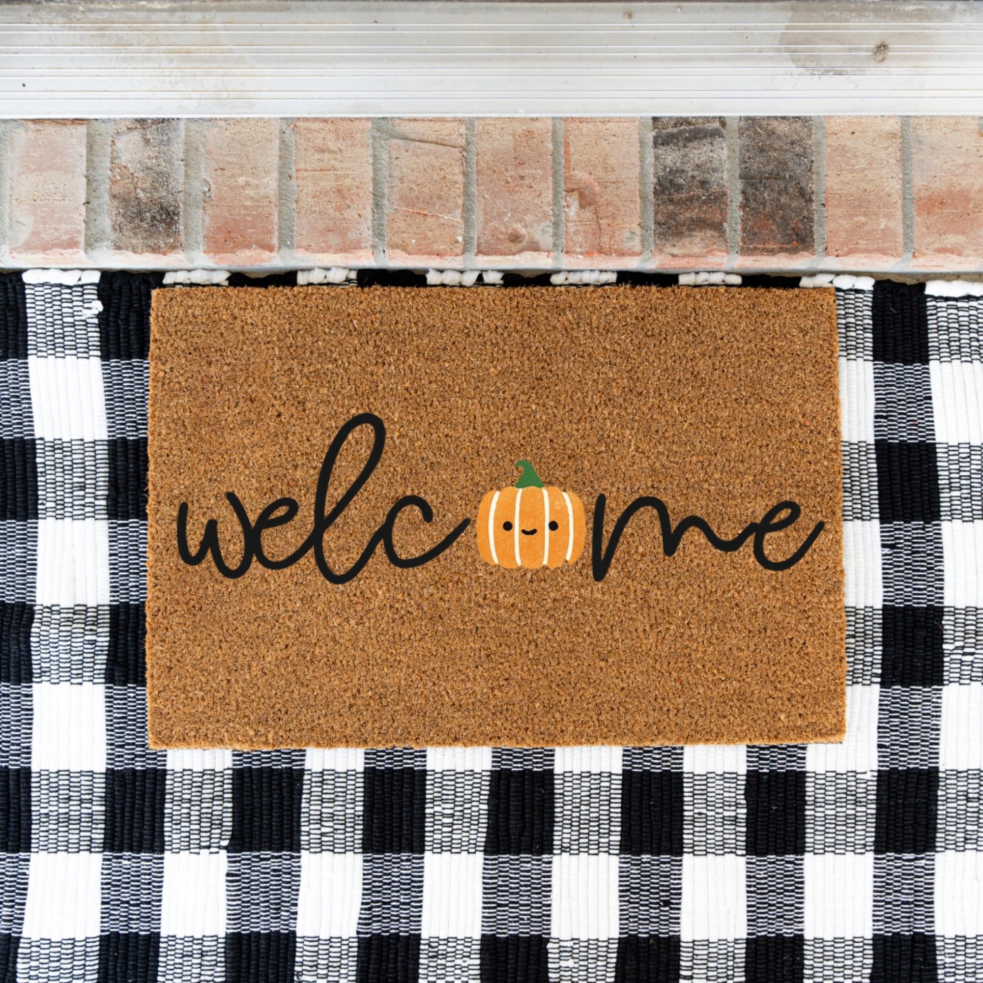 Welcome Pumpkin Doormat
