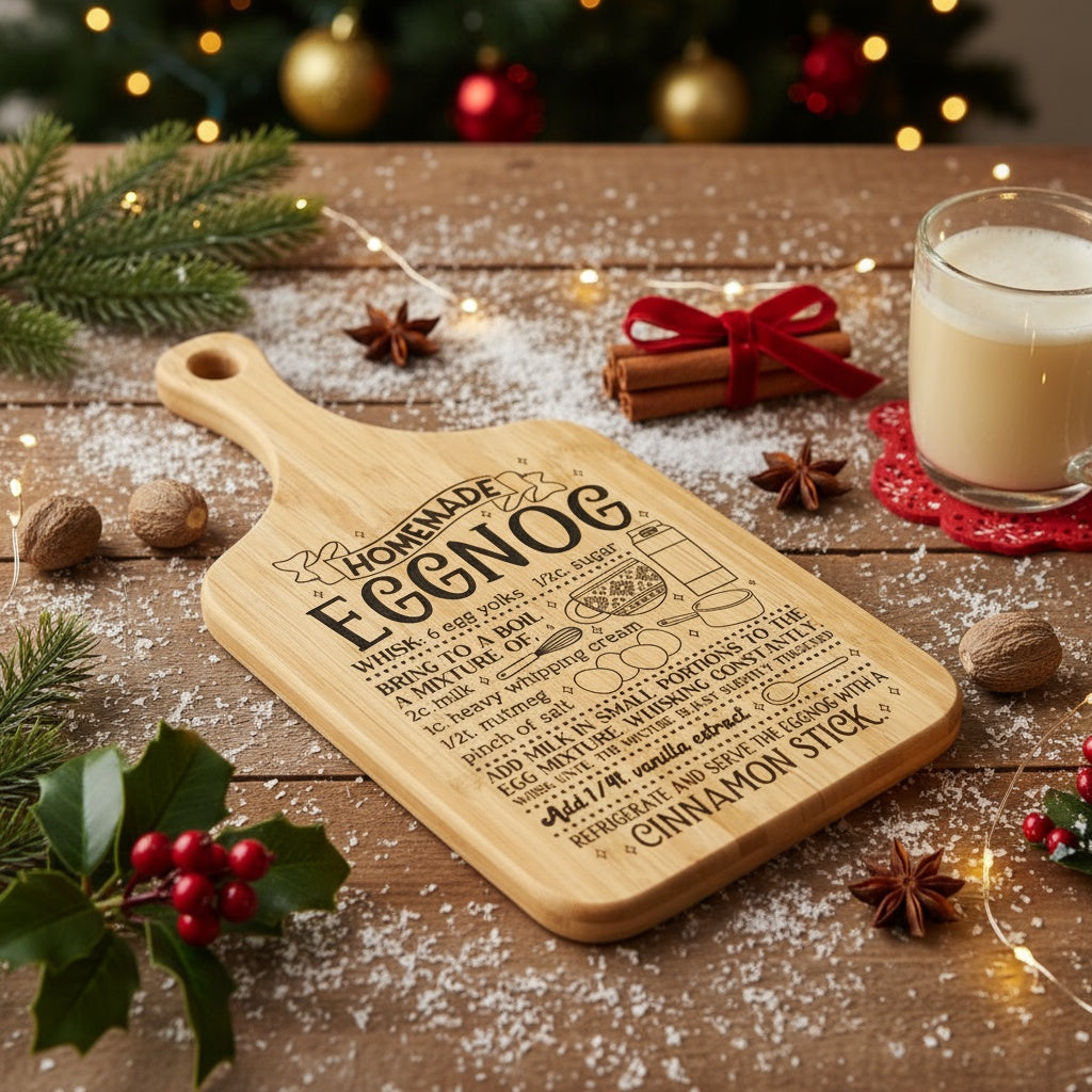 Christmas Recipes Bamboo Cutting Boards