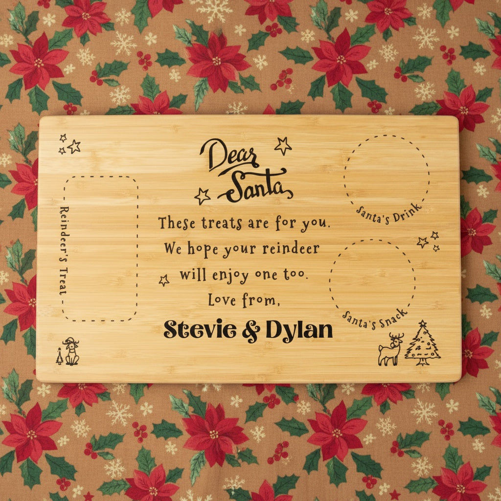 Personalized Interactive Cutting Board for Santa