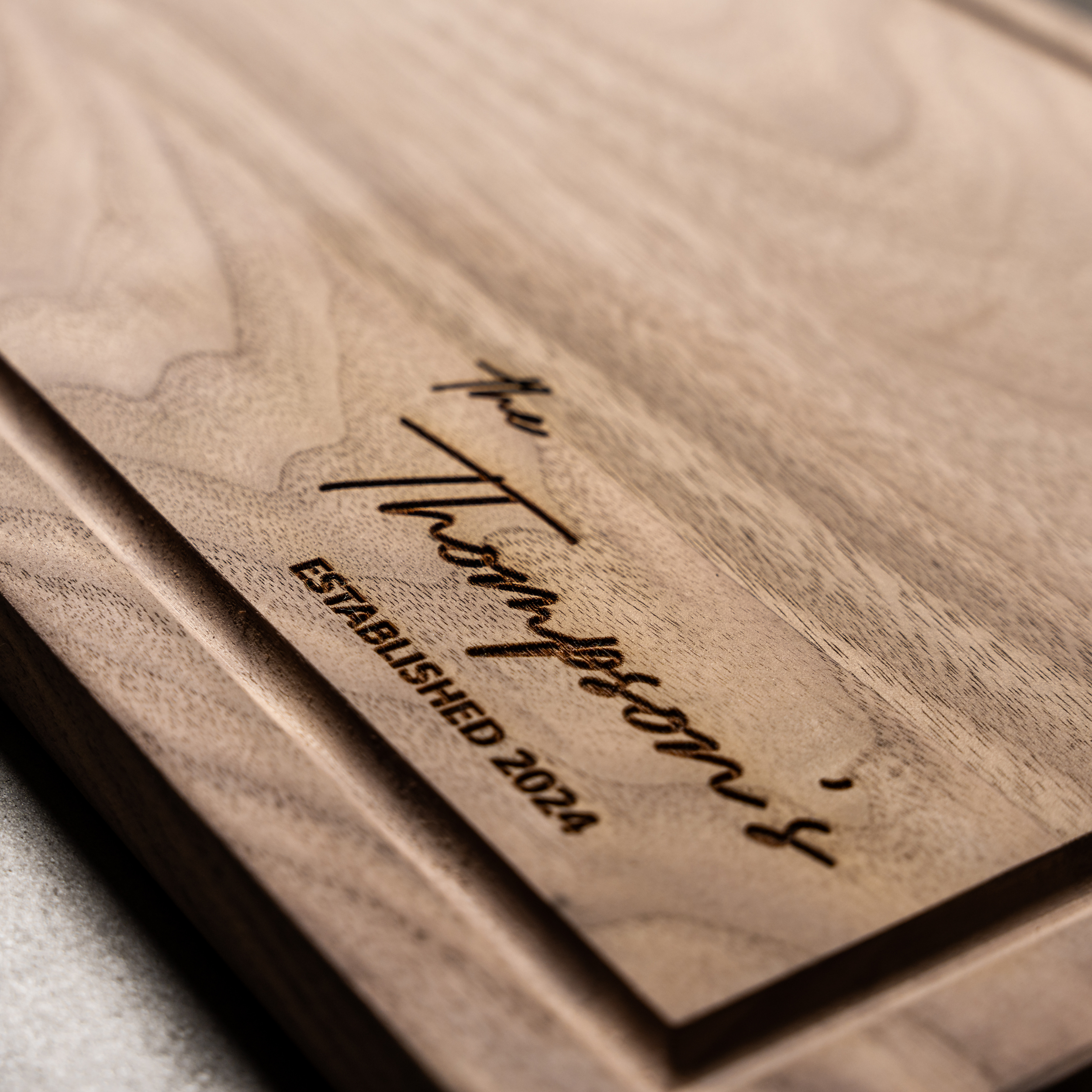 Personalized Rectangle Cutting Boards - Family Name