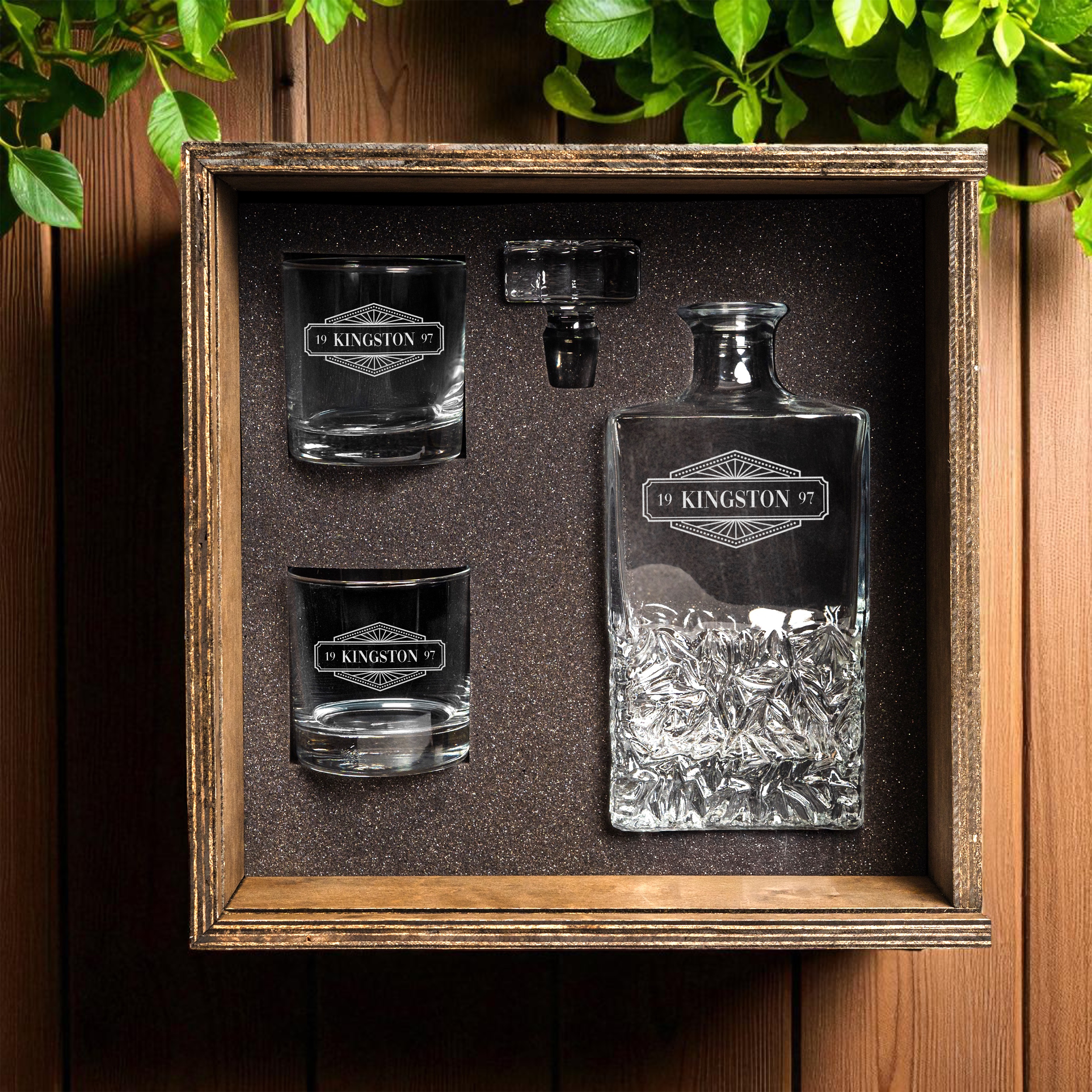 Bradford Decanter Set with Custom Gift Box - Signature Designs
