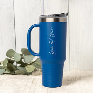 Personalized 40oz Tumbler - Vertical Text