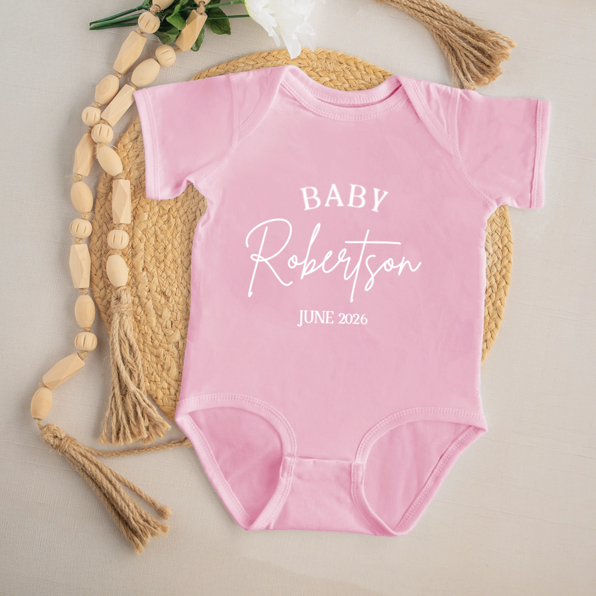 Personalized Baby Announcement Onesie