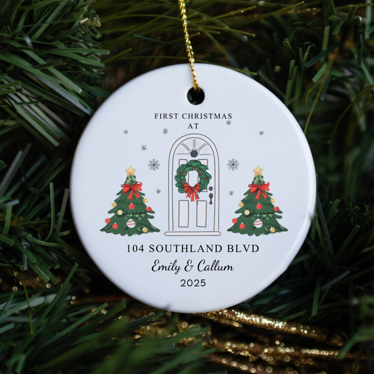 PersonalizedFirstChristmasAtHomeOrnament